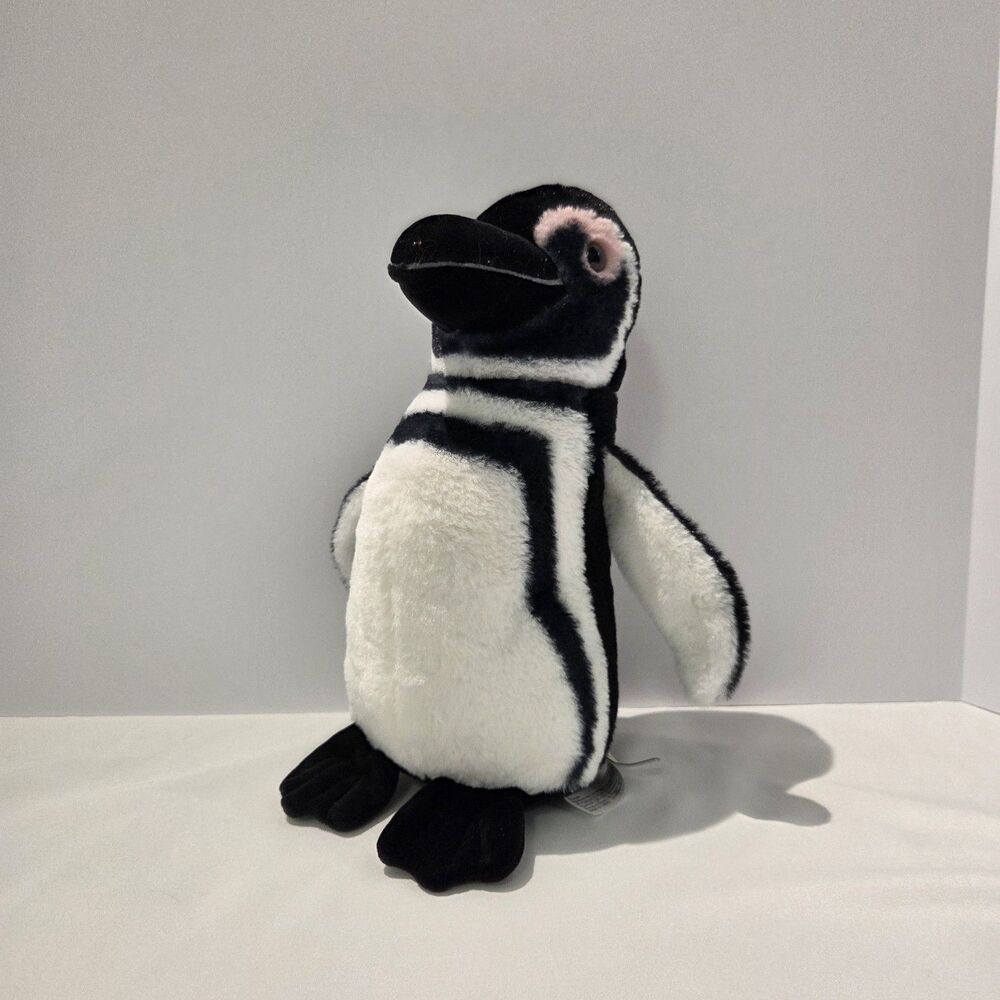 Fahlo Penguin 11" Bird Wildlife Stuffed Animal Plush Black White